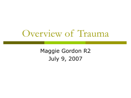 Overview of Trauma