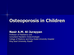 Osteoporosis in Children