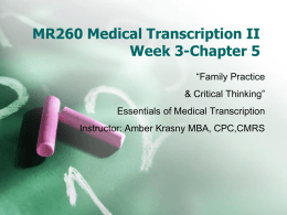 MR260 Seminar Week 3 Student Version