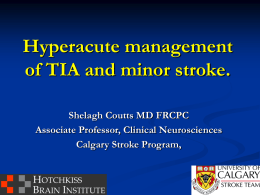 No recurrent stroke - Western Stroke Conference
