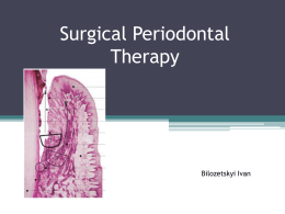Surgical Periodontal Therapy