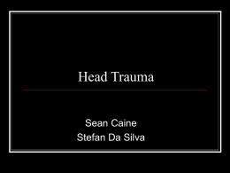 Head Trauma - Calgary Emergency Medicine
