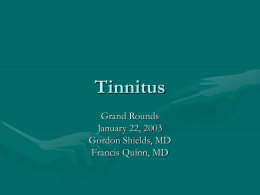 Tinnitus - Home - KSU Faculty Member websites