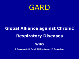 GARD - World Health Organization