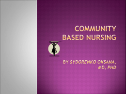 01 Community Based Nursing