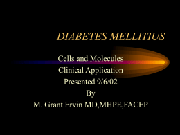 diabetes mellitius - Hatzalah of Miami-Dade