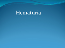 Transient hematuria