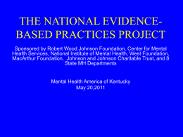 recovery-oriented services - Mental Health America of Kentucky