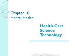 Chapter 16 Mental Health