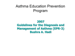 1.Asthma Education Prevention Program