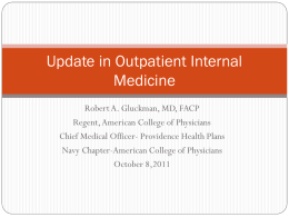 Update in outpatient internal medicine