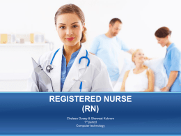 registered nurse (rn) - Sheweat Kubrom`s Technology System Portfolio
