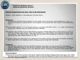 HIV CDC Investigation