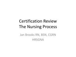 Certification Review