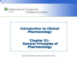 Roach: Introduction to Clinical Pharmacology