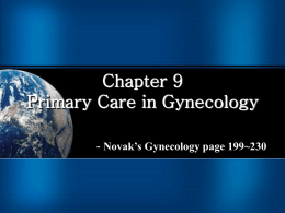 Chapter 9 Primary Care in Gynecology