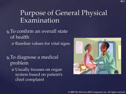 Assisting with a General Physical Examination