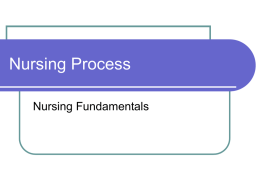Nursing Process - Home - KSU Faculty Member websites