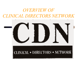 welcome to clinical directors network