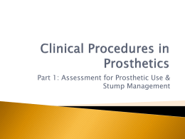 Clinical Procedures in Prosthetics