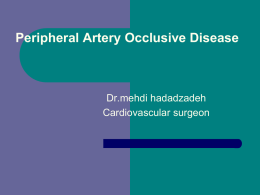 Peripheral Artery Occlusive Disease