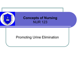 Promoting Urine Elimination+Promoting Bowel Elimination+