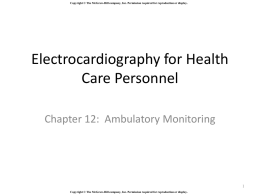 Chapter 7 Ambulatory Monitoring