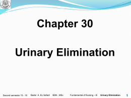 Urinary elimination