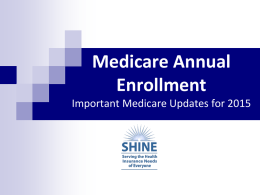Medicare Annual Enrollment