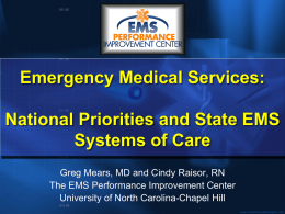 EMS Response Time - EMS Performance Improvement Center