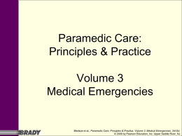 Paramedic Care: Principles & Practice Volume 3