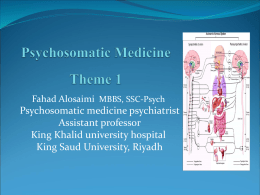 Theme 1,psychosomatic medicine