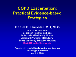 COPD Exacerbation 2008