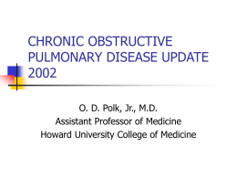 CHRONIC OBSTRUCTIVE PULMONARY DISEASE UPDATE 2002
