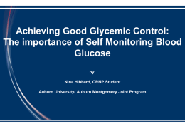 Achieving Good Glycemic Control