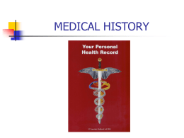 medical history - webteach.mc.uky.edu