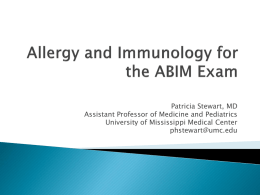 Allergy and Immunology Internal Medicine Board Review 2014