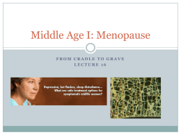 Menopause - warwick.ac.uk