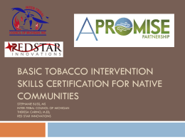 Basic Tobacco Intervention Skills Certification for Native