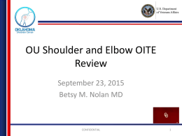 OU Shoulder and Elbow OITE Review