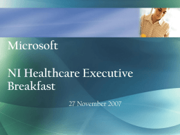 Microsoft Connected Health Framework