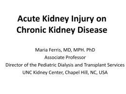 Acute Kidney Injury on Chronic Kidney Disease