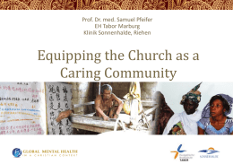 Caring Church - GLOBAL MENTAL HEALTH