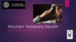 Women Veteran`s Health