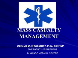 15 January 2015 Mass Casualty Management