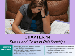 Chapter 14: Stress and Crisis in Relationships
