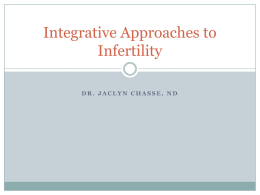 Integrative Approaches to Infertility