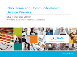 (OAC) 5160-45-10 - In-Person Training for Home and Community