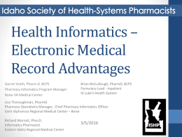 Electronic Medical Record Advantages