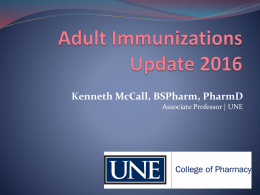 Adult Immunizations